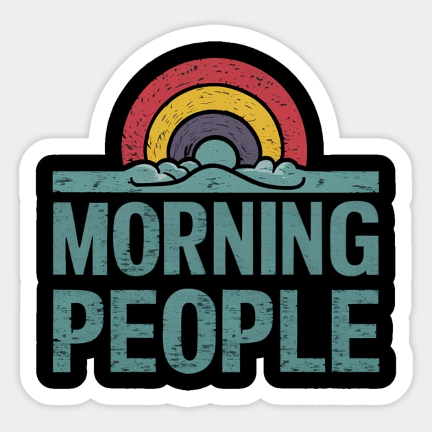 Morning People Sticker by Christopher store